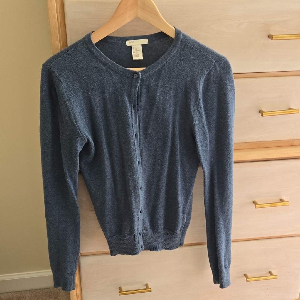 Women's H&M Blue Cardigan Sweater